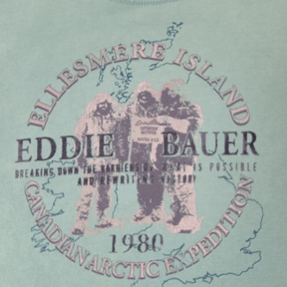 Eddie Bauer Ellesmere Island T-Shirt Size L Legend Wash Super Soft Graphic Tee - Picture 3 of 12